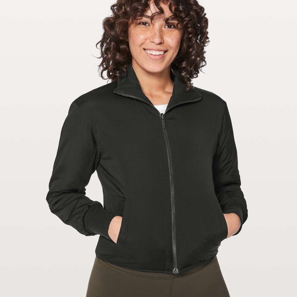Like New Lululemon Forever Warm Jacket in Black